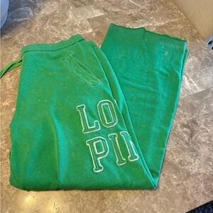 PINK Victoria's Secret Green Lounge Pants